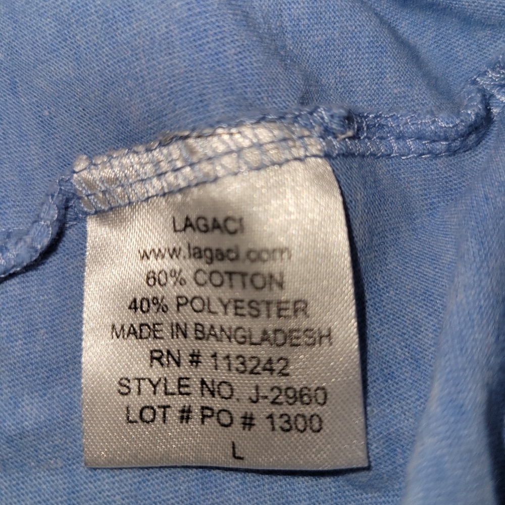 Lagaci light blue tank top, size large. - Picture 6 of 6